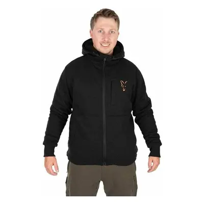 Fox Fishing Horgászpulóver Collection Sherpa Hoody Black/Orange