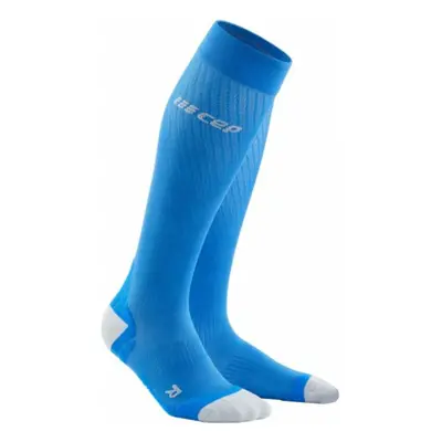 CEP WP20KY Compression Tall Socks Ultralight Electric Blue/Light Grey II Futózoknik