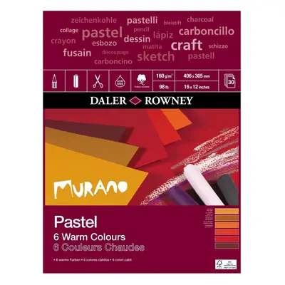 Daler Rowney Murano Pastel Paper g Warm Colours Vázlattömb