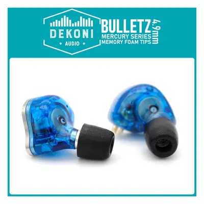 Dekoni Audio ETZ-MERCURY-SM-9mm Black Dugók fejhallgatóhoz