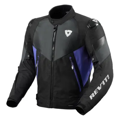 Rev'it! Jacket Control H2O Black/Blue Textildzseki