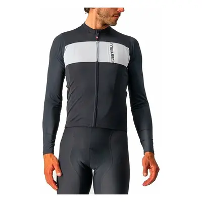 Castelli Prologo Long Sleeve Dzsörzi Light Black/Silver Gray-Ivory