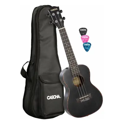 Cascha HH 2300L Black Koncert ukulele