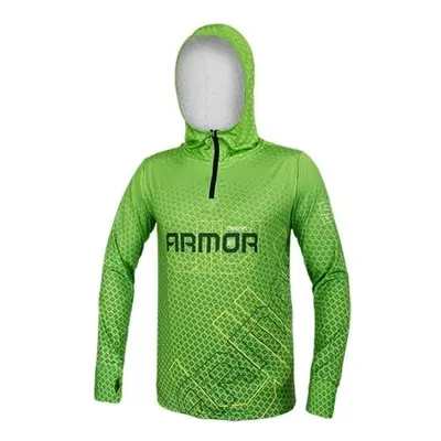 Delphin Horgászpóló Hooded Sweatshirt UV ARMOR 50+ Neon