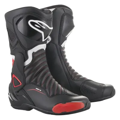 Alpinestars SMX-6 V2 Boots Black/Gray/Red Fluo Motoros csizmák