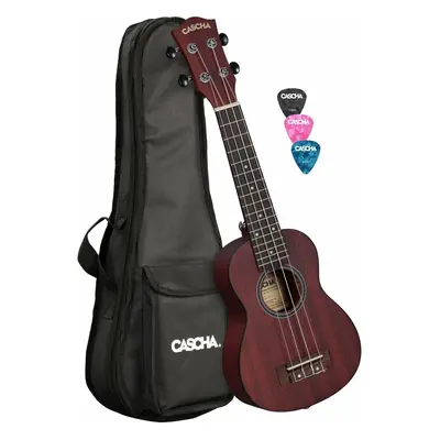 Cascha HH 2263L Red Szoprán ukulele