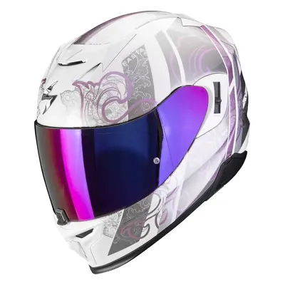 Scorpion EXO EVO AIR FASTA White/Purple Bukósisak