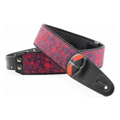 RightOnStraps Daisy Textil gitár heveder Red