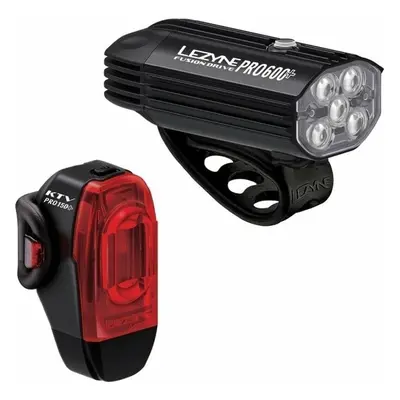 Lezyne Fusion Drive Pro 600+/KTV Drive Pro+ Pair Satin Black/Black Front lm / Rear lm Lámpa szet