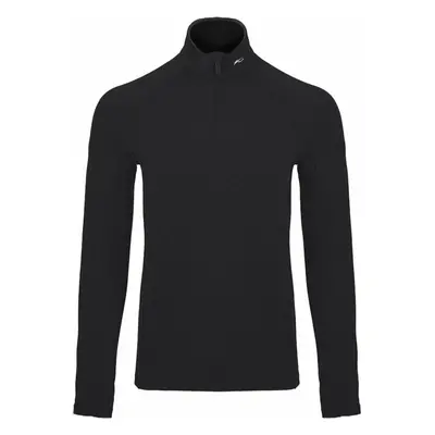 Kjus Mens Trace Midlayer Half Zip Black Pulóver