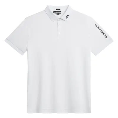 J.Lindeberg Tour Tech Slim Fit Mens White Rövid ujjú póló