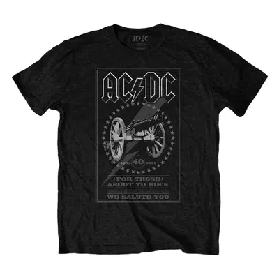 AC/DC Ing FTATR 40th Monochrome Unisex Black