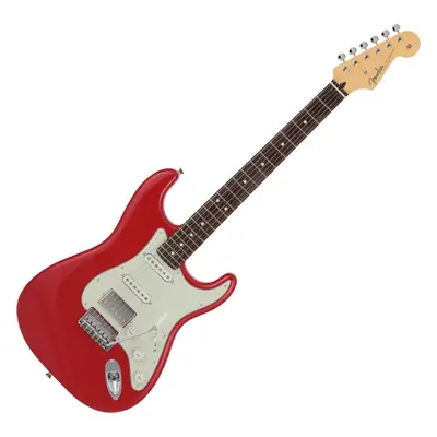 Fender MIJ Hybrid II Stratocaster HSS RW Modena Red Elektromos gitár