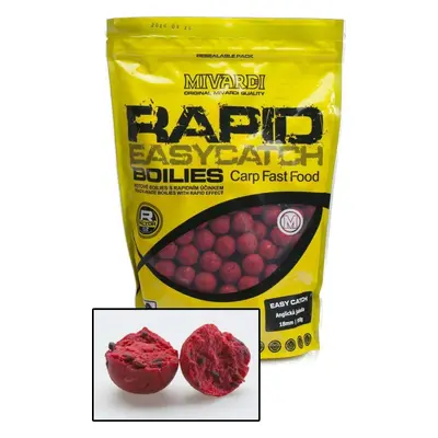 Mivardi Rapid Boilies Easy Catch g mm English Strawberry Tartós bojli