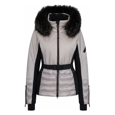 Sportalm Oxford Womens Jacket with Fur Taupe Pink Síkabát