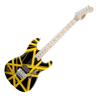 EVH Stripe Series Black with Yellow Stripes Elektromos gitár