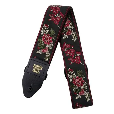 Ernie Ball Textil gitár heveder Red Rose