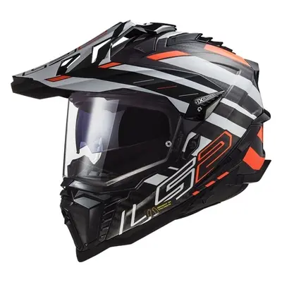 LS2 MX701 Explorer Carbon Edge Black/Fluo Orange Bukósisak