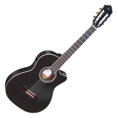 Ortega RCE145 Black Elektro-klasszikus gitár