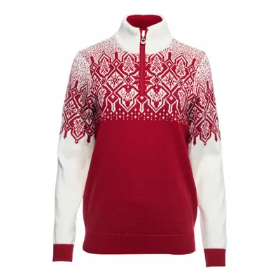 Dale of Norway Winterland Womens Merino Wool Sweater Raspberry/Off White/Red Rose Pulóver