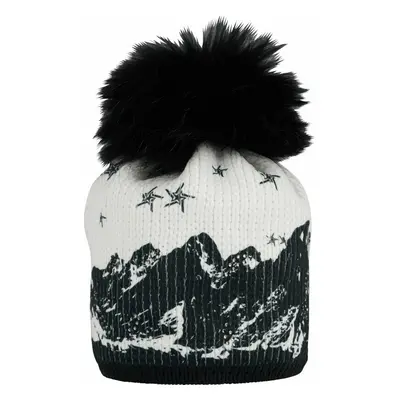 Sportalm Seja Womens Beanie with Fur Optical White Téli sapka