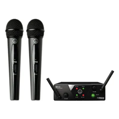 AKG WMS40 Mini Dual Vocal Vezeték nélküli készlet US25B: 537.900MHz + US25D: 540.400MHz