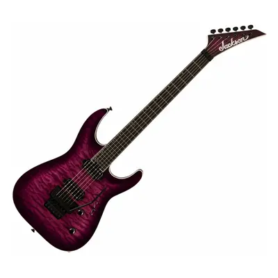 Jackson Pro Plus Series Dinky DKAQ EB Transparent Purple Burst Elektromos gitár