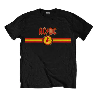 AC/DC Ing Logo & Stripe Unisex Black