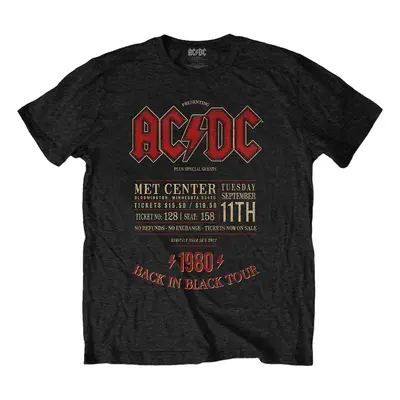 AC/DC Ing Minnesota '80 Unisex Black