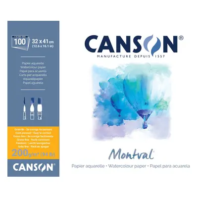 Canson Pad Montval Cold Pressed g Natural White Vázlattömb