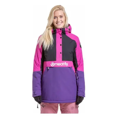 Meatfly Aiko Womens SNB and Ski Jacket Petunia/Black Síkabát