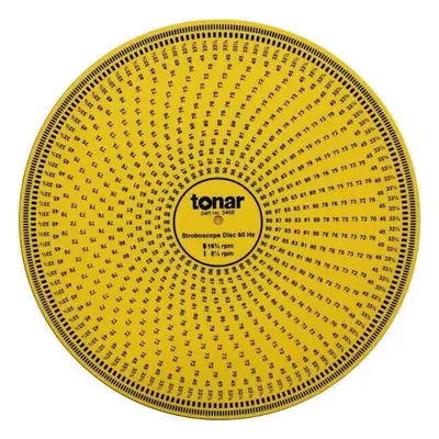 Tonar Acrylic Stroboszkóp korong Yellow