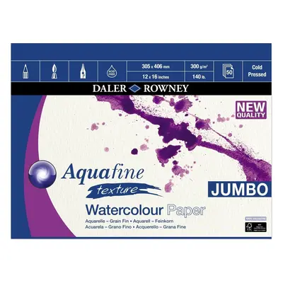 Daler Rowney Aquafine Texture Watercolour Paper Aquafine g Vázlattömb