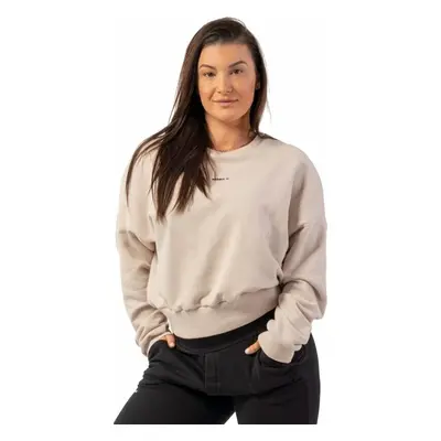 Nebbia Loose Fit Sweatshirt "Feeling Good" Cream Fitness pulóverek