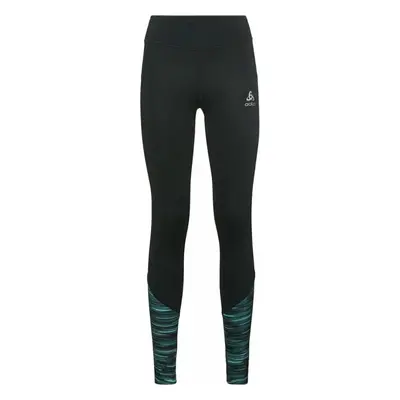 Odlo The Zeroweight Print Reflective Black Futónadrágok/leggingsek