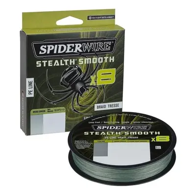 SpiderWire Stealth® Smooth8 x8 PE Braid Moss Green 0,07 mm m kg-13 lbs Fonott zsinór