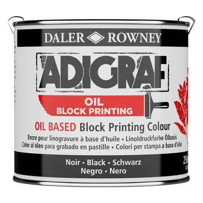 Daler Rowney Adigraf Block Printing Oil Festék linómetszethez Black ml