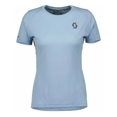 Scott Trail Run SS Womens Glace Blue Rövidujjú futópólók