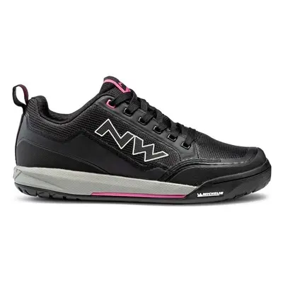 Northwave Womens Clan Shoes Black/Fuchsia Női bicikliscipő