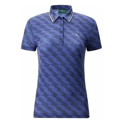 Chervo Womens Anzi Blue Pattern Rövid ujjú póló