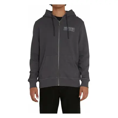 Motoros ruházat: Deus Ex Machina Canyons Zip Thru Hoodie Shadow Grey Horgászpulóver