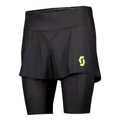 Scott Hybrid Shorts RC Run Kinetech Black/Yellow Futórövidnadrágok