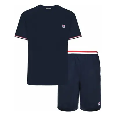 Fila FPS1135 Jersey Stretch T-Shirt / French Terry Pant Navy Fitness fehérnemű