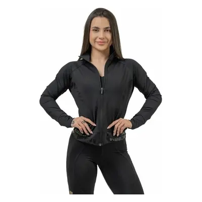 Nebbia Zip-Up Jacket INTENSE Warm-Up Black Fitness pulóverek