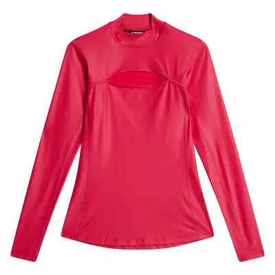 J.Lindeberg Sage Long Sleeve Womens Rose Red Rövid ujjú póló