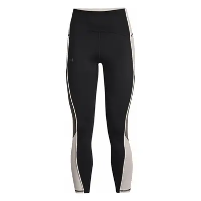 Under Armour Women's UA RUSH No-Slip Waistband Ankle Leggings Black/Ghost Gray Fitness nadrág