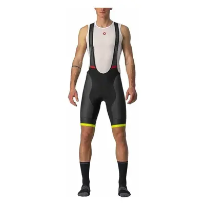 Castelli Competizione Kit Bibshort Black/Electric Lime Nadrág kerékpározáshoz