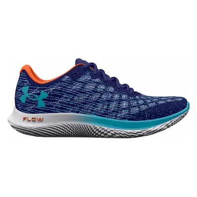 Under Armour Men's UA Flow Velociti Wind Sonar Blue/Citrus Blast/Blue Surf Utcai futócipők