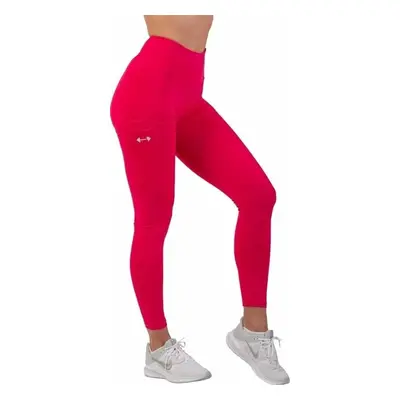 Nebbia Active High-Waist Smart Pocket Leggings Pink Fitness nadrág