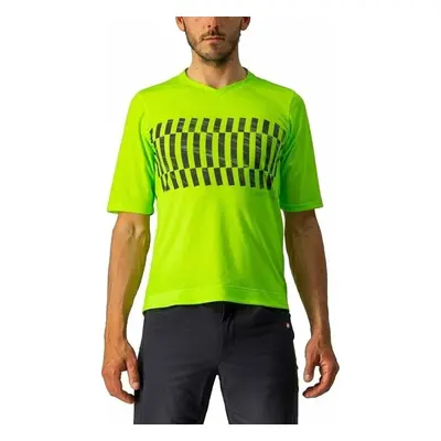 Castelli Trail Tech SS Dzsörzi Electric Lime/Dark Lime